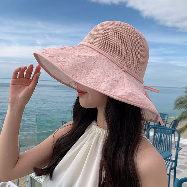 Dam Solhatt Vikbar Bucket Hat SVART black
