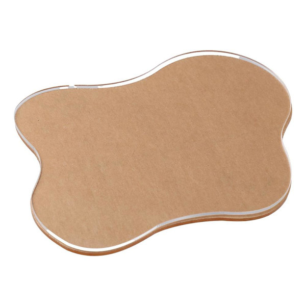 2stk Irregular Coasters Cup Matts CLEAR Clear