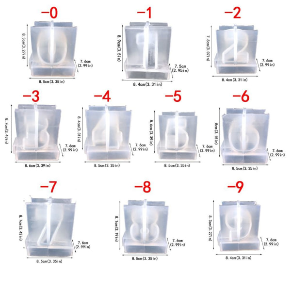 Antal lysforme silikoneforme 0 0 0