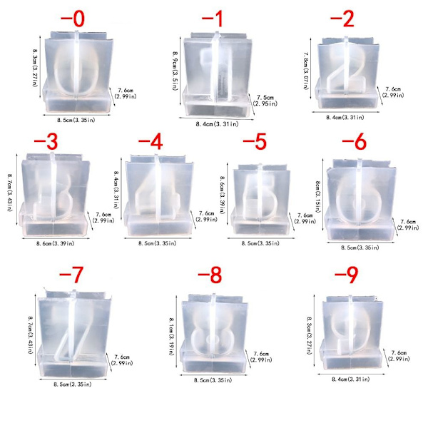 Nummer Form Molds 7 7 7