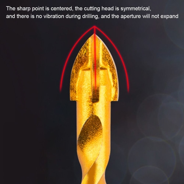 Drill Bits Triangle Bit 8MMLONG STIL LANG STIL 8mmlong style