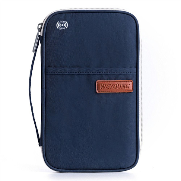 RFID Skinn Passport Bag Passport Holder NAVY navy