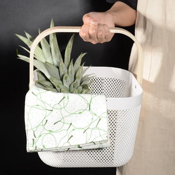 Metal Mesh Stål Kurv Opbevaring Organizer Kurv SORT Black