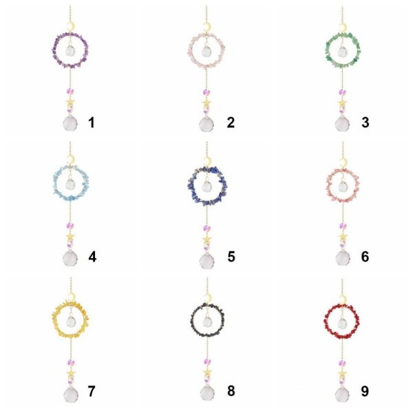 Sun Catchers Pyöreä kristallirengas 9 9 9