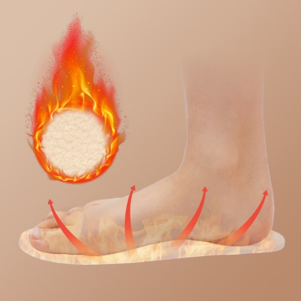 5 par Thicken Thermal Insoles Innersula Shoes 44 44