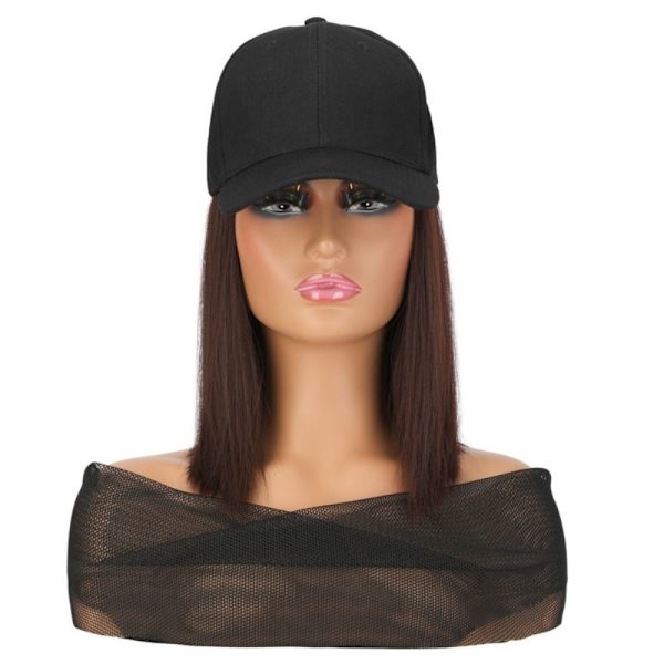 Hat Syntetisk paryk Hat paryk SORT SORT black