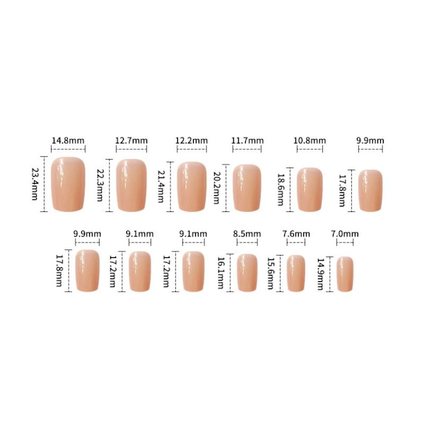 Christmas French Fake Nails False Nail 3 3 3