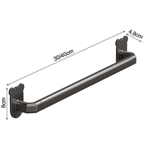 Håndklestativ Klesholder SORT 40CM black 40cm