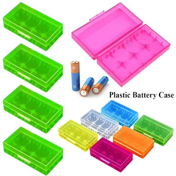 2 Batterikoffert Batteriholder Oppbevaring 10 STK 10 STK 10pcs