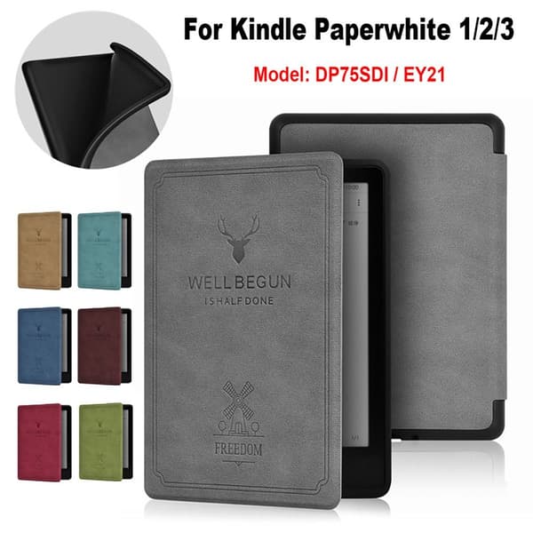 6 tommers E-Reader Smart Case DP75SDI Beskyttelsesskall LYSGRÅTT Light Grey