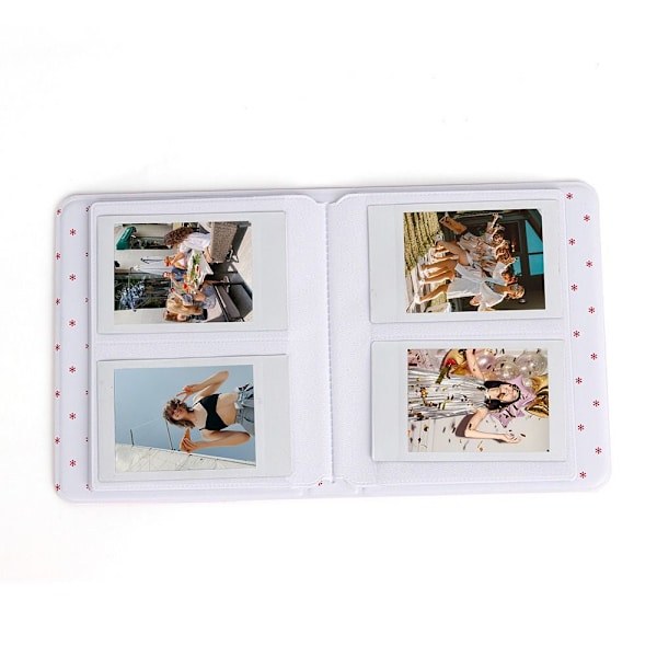Instant Camera Photo Album 3 tums Bilder Case VIT White