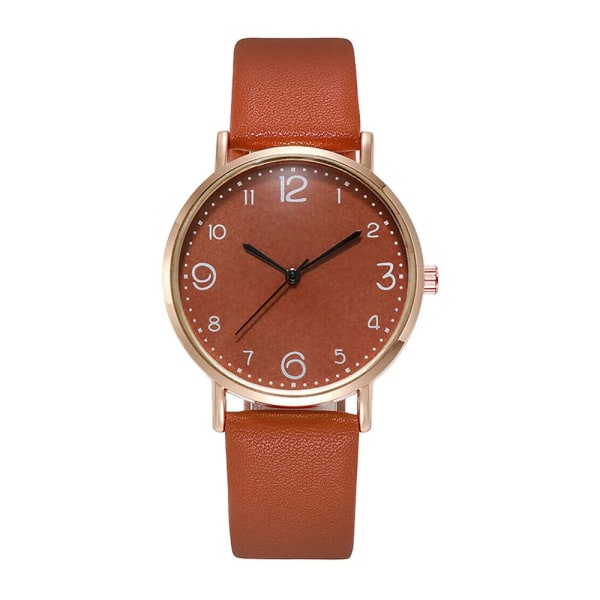 Dameklokke Quartz Armbåndsur BRUN Brown