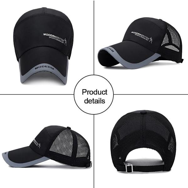 Baseball Kasket Solhat SORT black