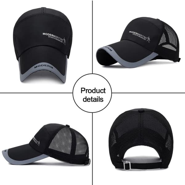 Basebollkeps Solhatt SVART black