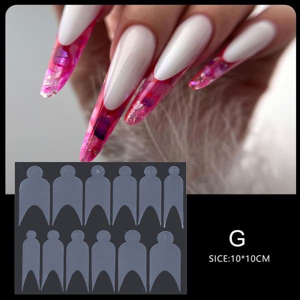 Fransk Forma Dual Sticker Nagelform D D D