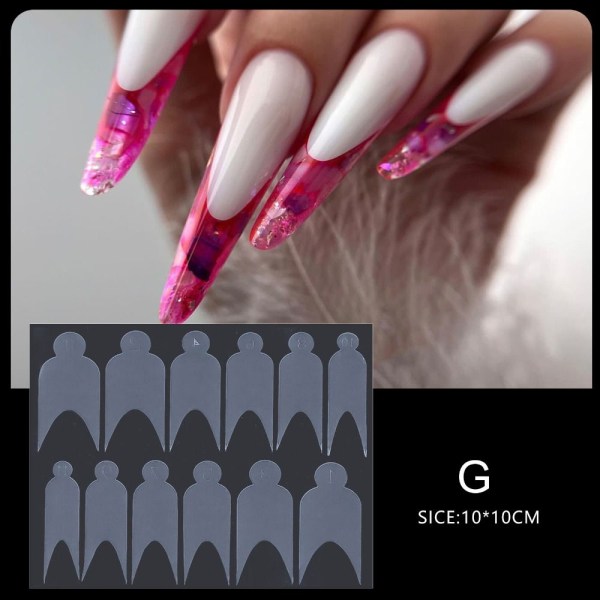 French Forma Dual Sticker Nail Form D D D