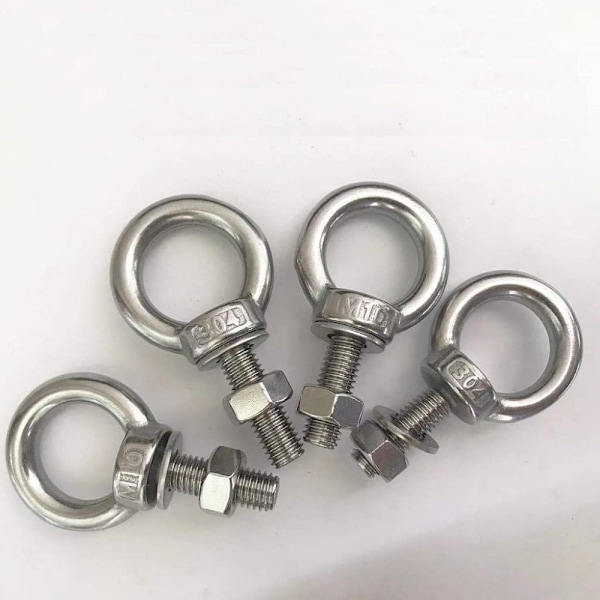 4-pack skruvögla Krok Ögonbultar Axellyftring
