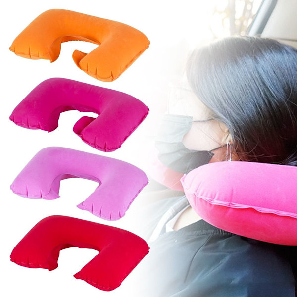 Uppblåsbar Kudde Nackskydd ROSA pink