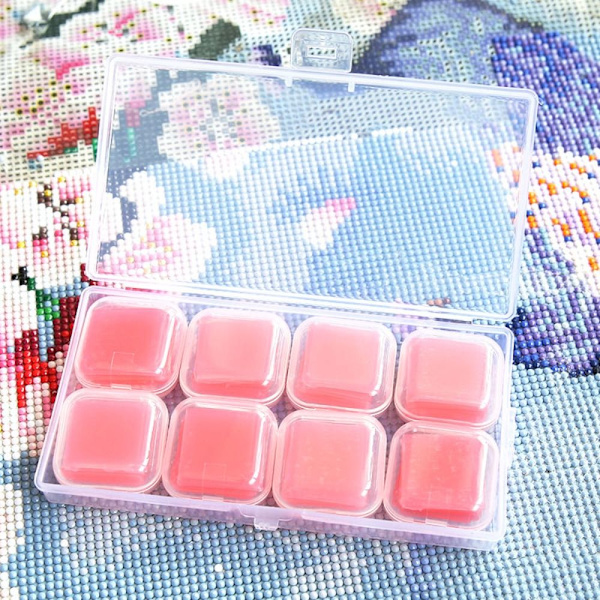 48 stk. Diamantmaling Lim Ler Boringsmud PINK PINK Pink