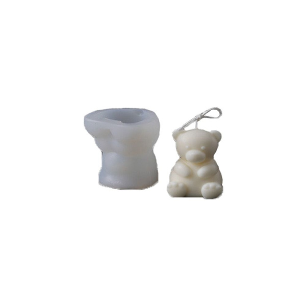 Bear Candle Form 3D Art Wax Form S S