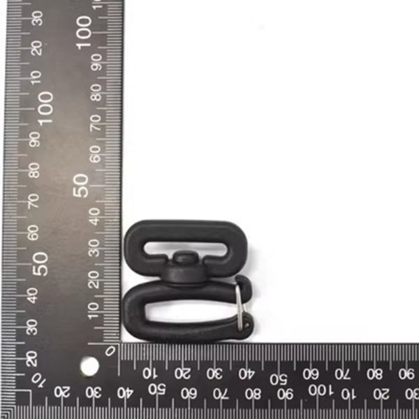 Webbing Spännen Krok Ryggsäck Väska Clips SVART 38 TILL 38MM Black 38 to 38mm