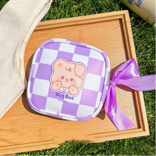Cartoon Makeup Organizer Bärbara vattentäta förvaringsväskor BLÅ Blue