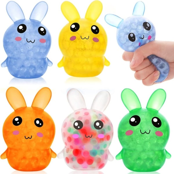 Påskekurvstoppere Bunny Stress Bolde Relief Fidget Toy Random Color