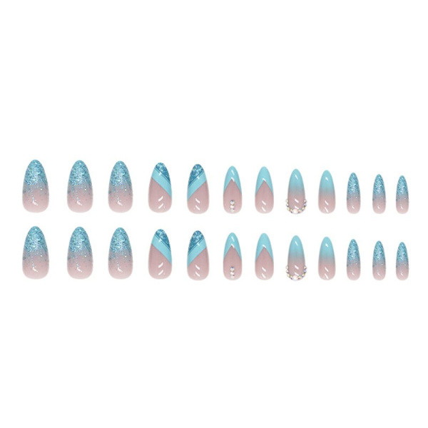 False Nails Long Almond French