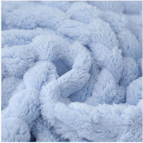 Bowknot Dry Hair Hat Kuiva Hiuspyyhe SININEN blue