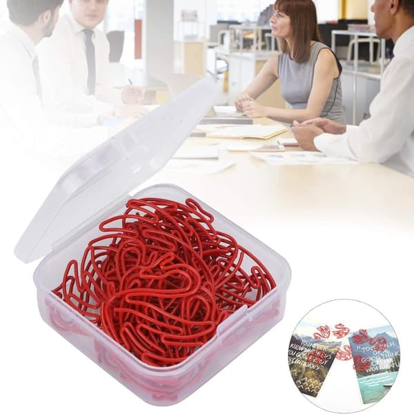 20 Stk Papirklips Bokmerke Memo Clips Sett