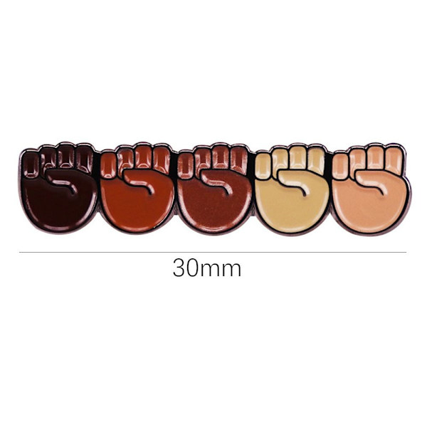 BLM Fists Broscher Emalj Pin Jacket Bag Badge
