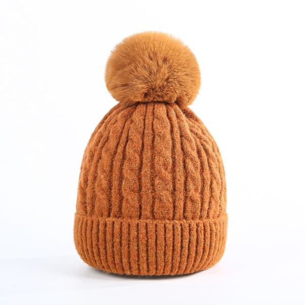 Strikkede Beanies Vinter Efterår Hatte 3 3 3