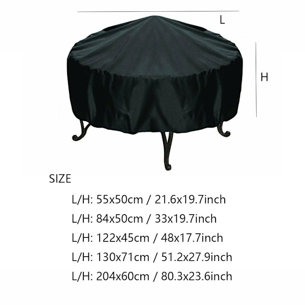 Trädgård Uteplats Cover Utomhus BBQ Lock COVER 122x45cm