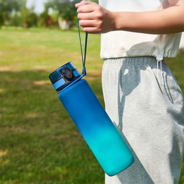 Vattenkopp Gym Plastkopp 1000MLBLÅ RÖD BLÅRÖD 1000mlBlue Red