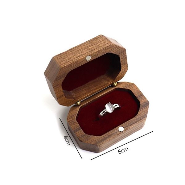 Smykkeskrin Ring Opbevaringsæske BEIGE beige