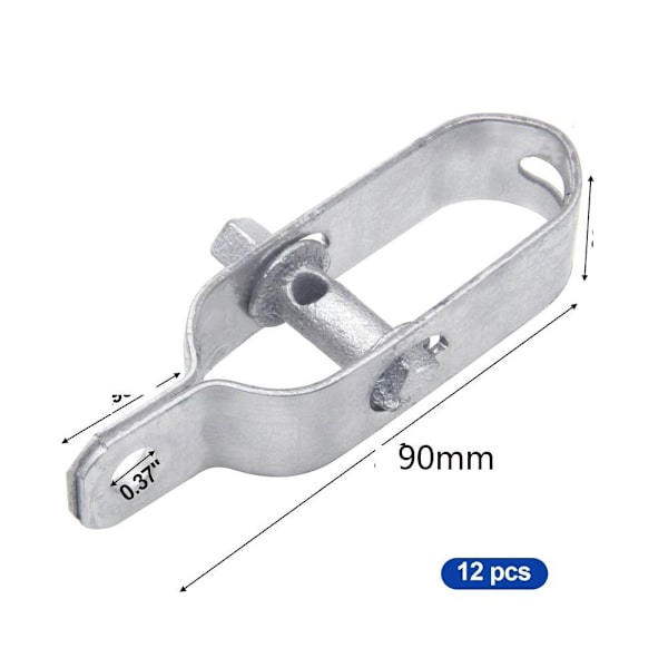 12 STK Snap Pipe Clamp Dobbeltrør 12PCS
