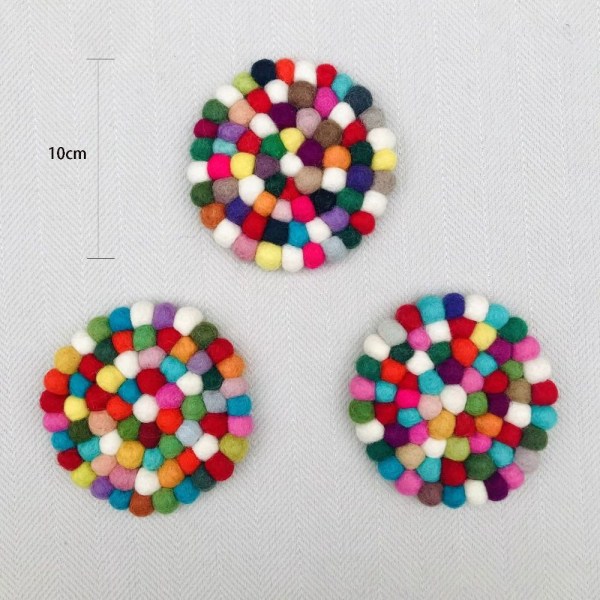 5 stk Runde Filt Ball Coasters Filt Coaster Pads 1 STK 1 STK 1 pc