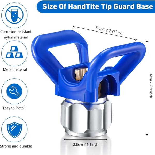 3 delar Sprayspetsar Airless Paint Spray Gun Spray Muntskydd