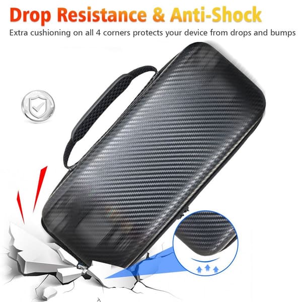 til Asus ROG Ally Hard Carrying Case Opbevaringspose KULFIBEROVERFLADE