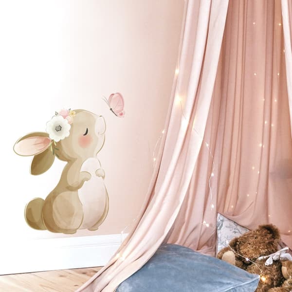 Seinätarra Bunny Tarrat Kodinsisustus