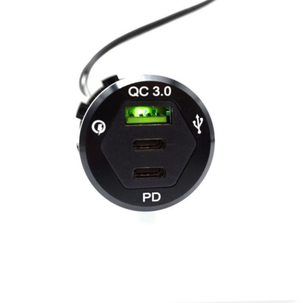 Bil USB-uttak Lader Rask strømadapter Motorsykkel USB