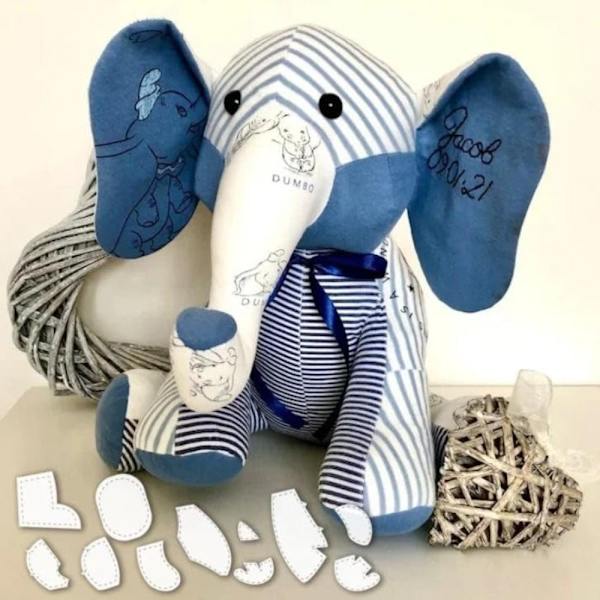 8st Memory Elephant Mall Linjal Set Akryl Mallar Set 8in