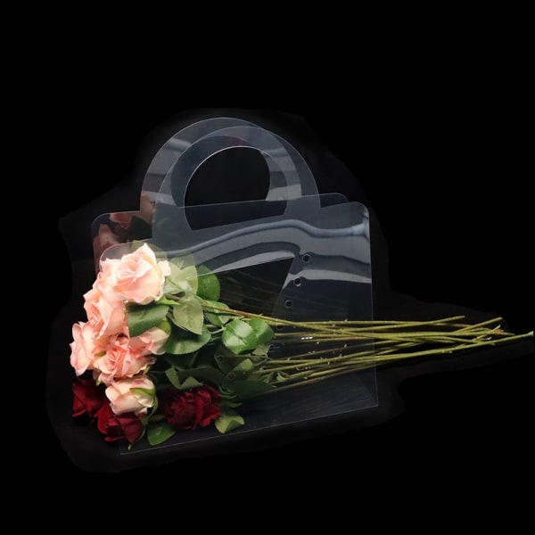 Transparent Flower Box Bukett Blomma Förpackningspåsar RECTANGLE Rectangle Shape