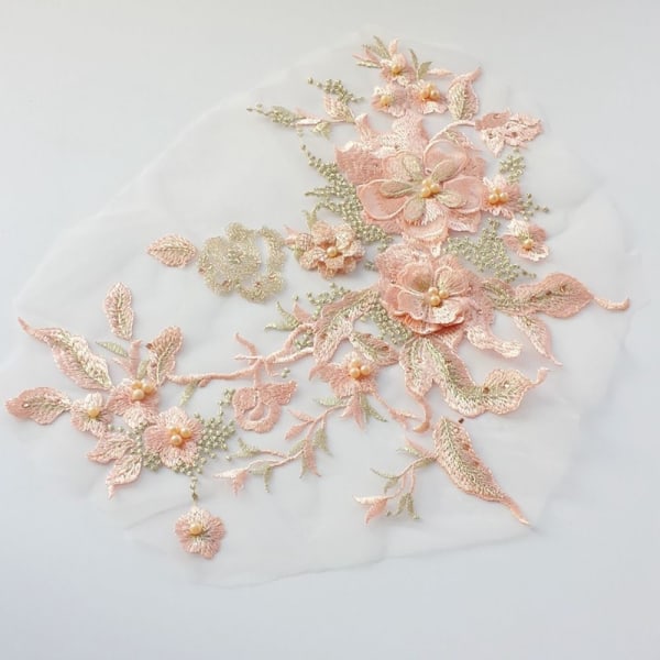 3D Lace Flowers -häämekon koristelu 6 6 6