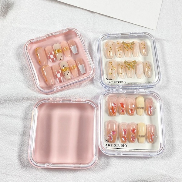 Bär Nagellåda Smycken Förvaringslåda TRANSPARENT 75X75X16MM transparent 75x75x16MM
