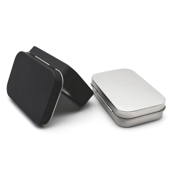 2kpl Flip Iron Box Small Box SILVER silver