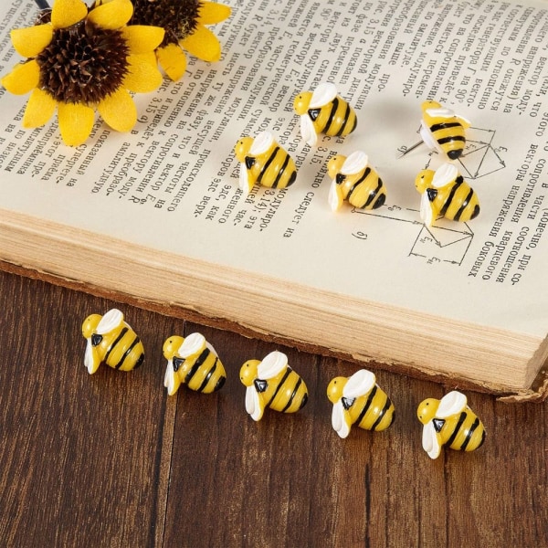 Bee Push Pins Dekorativa häftstift