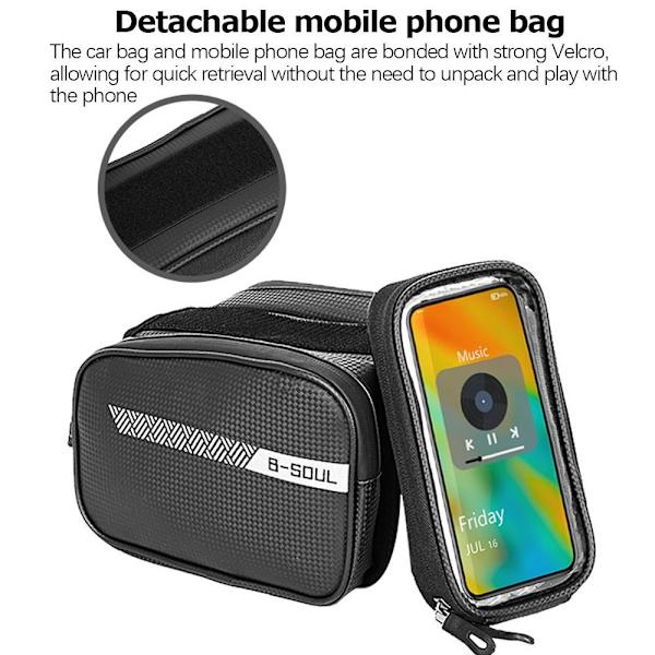 Cykel Top Frame Taske Cykel Sadeltaske UDEN TELEFONTASK UDEN Without Phone Bag