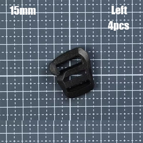 4 kpl Nauhahihna Solki Liukukiinnike 15MMLEFT VASEN 15mmLeft