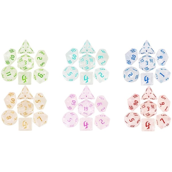 7 kpl / set DND Dice Polyhedral Dice 04 04 04